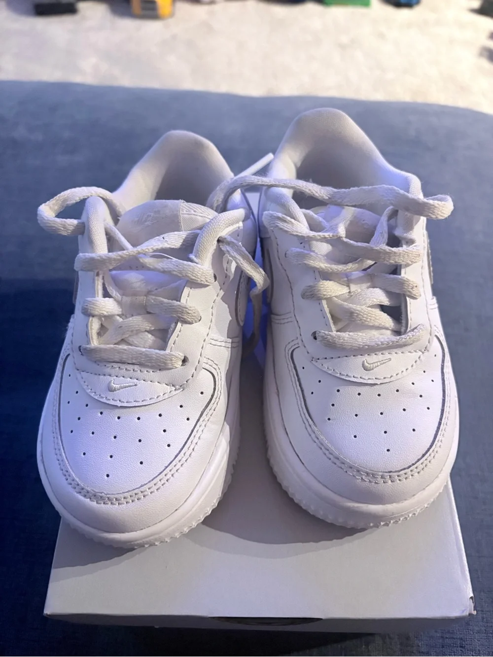 Nike Kids White Low-Top Sneakers with Lace-Up Closure